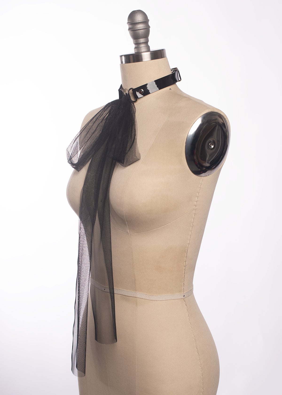 Tulle Mesh Bow Choker Collar - Ready to Ship