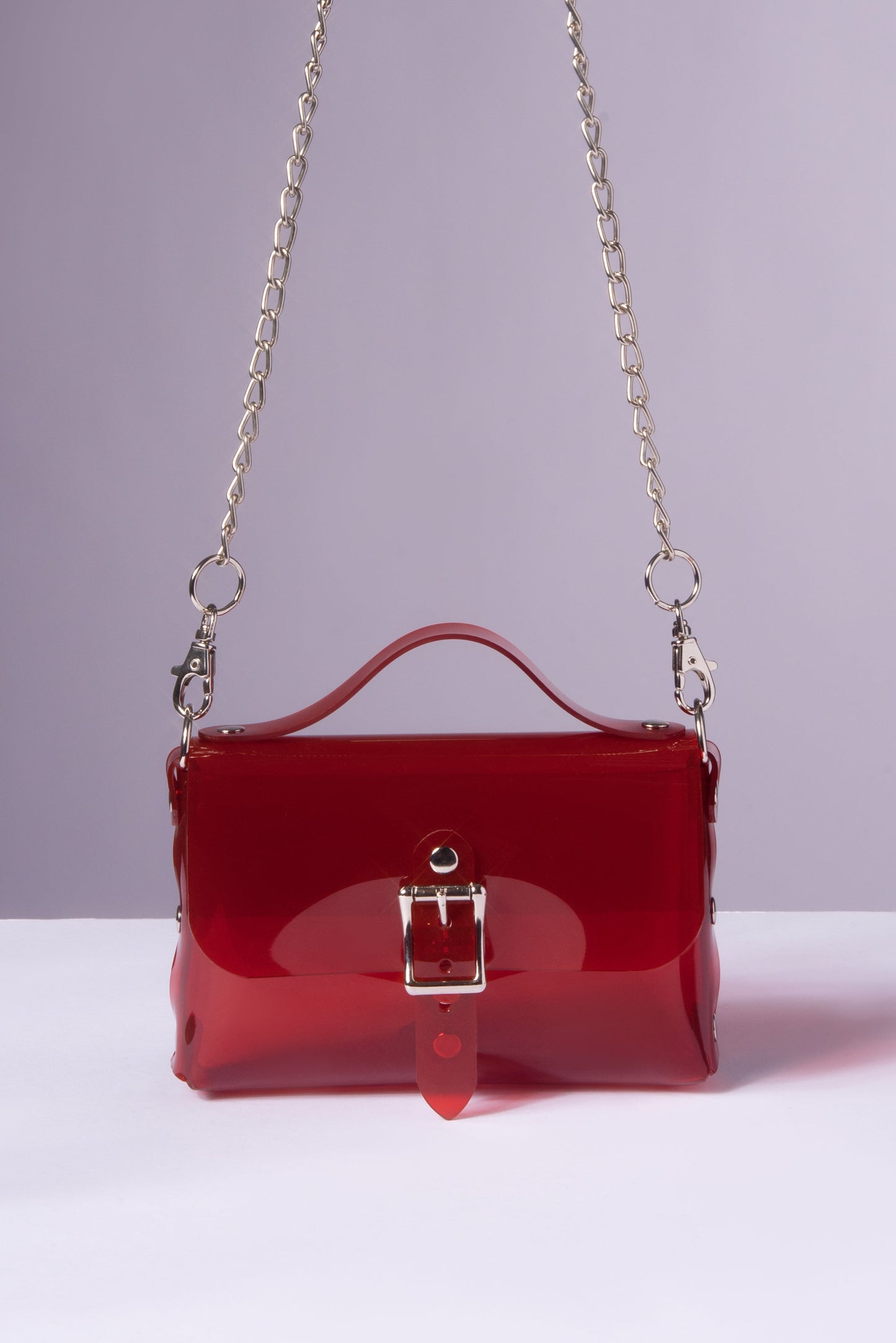 Mini Buckle Bag - Ready to Ship in Clear PVC