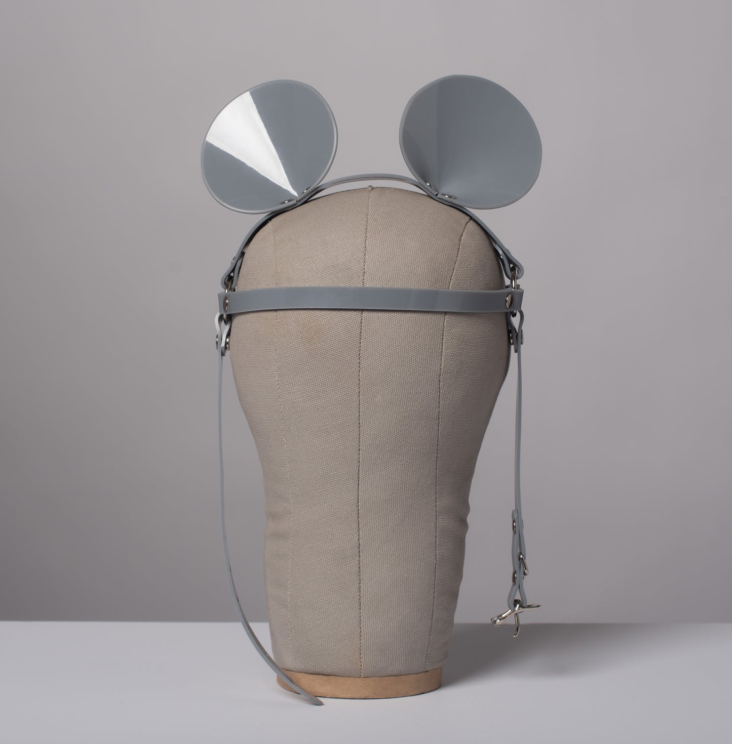 Gray Mouse Ears Harness Headpiece