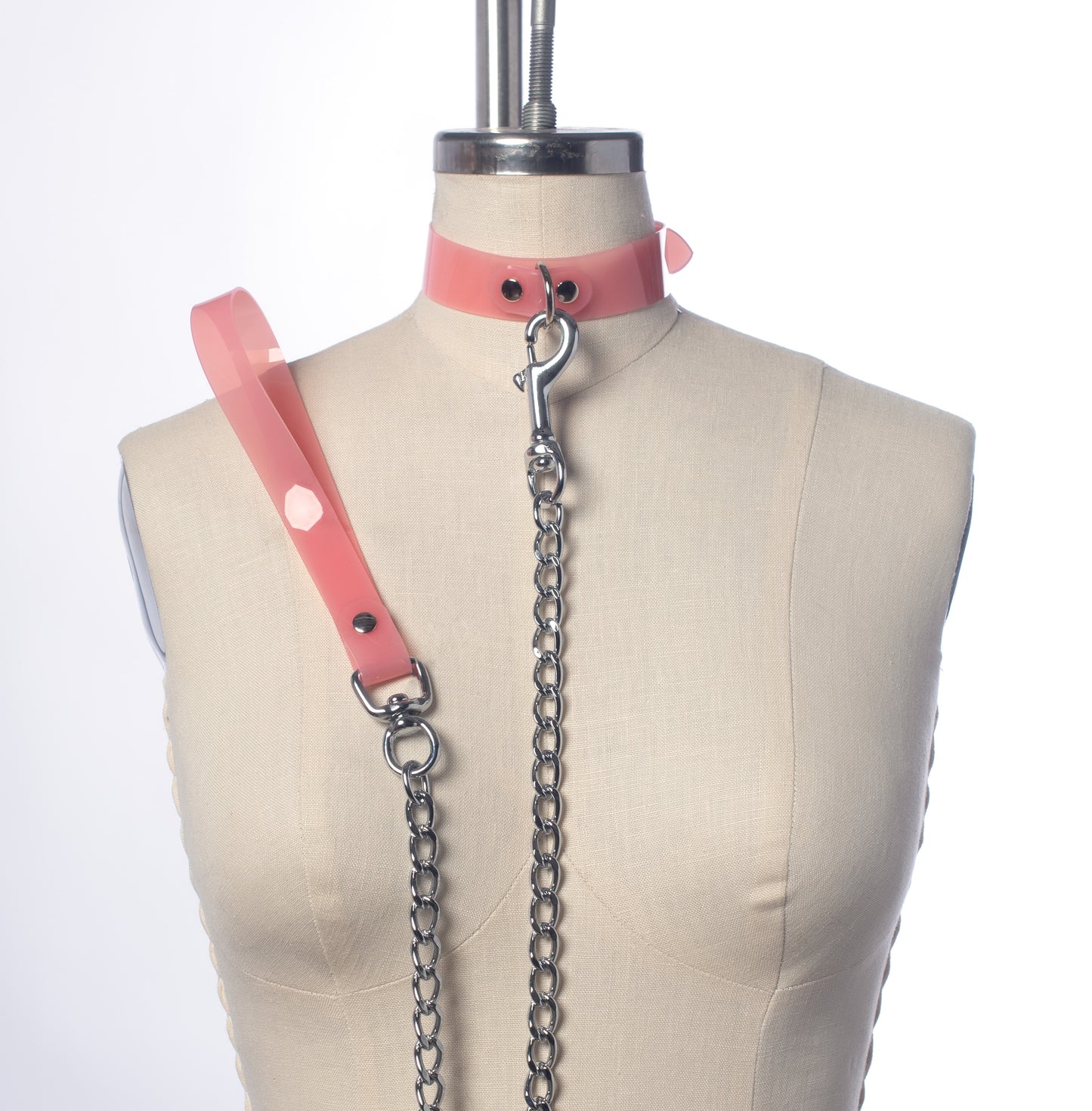 Pastel Chain Leash & Collar Set