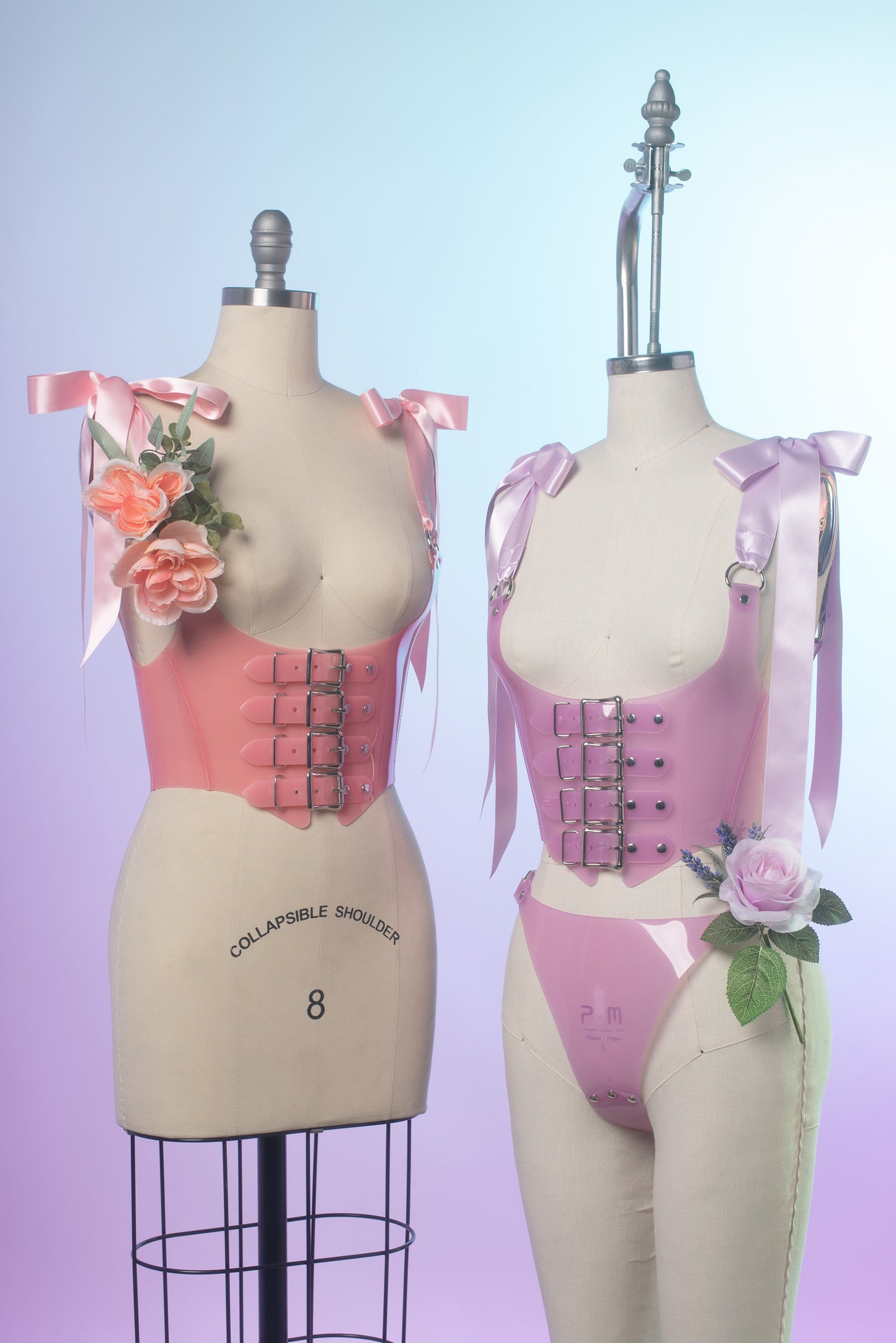 Marie Pastel Buckle Harness Bodice