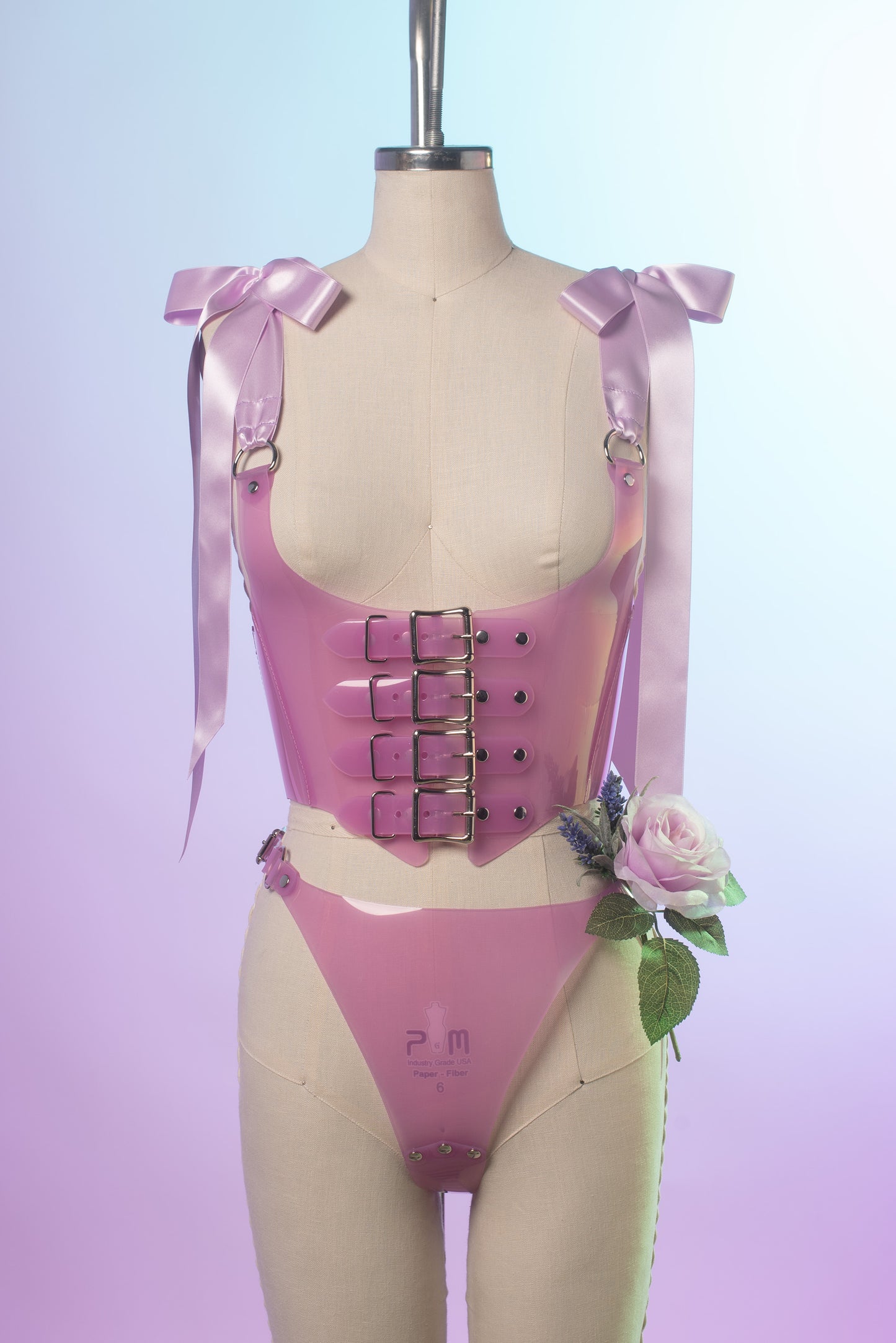 Marie Pastel Buckle Harness Bodice