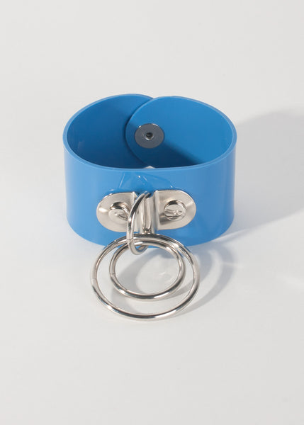 Blue Trouble O Ring Cuff Bracelet