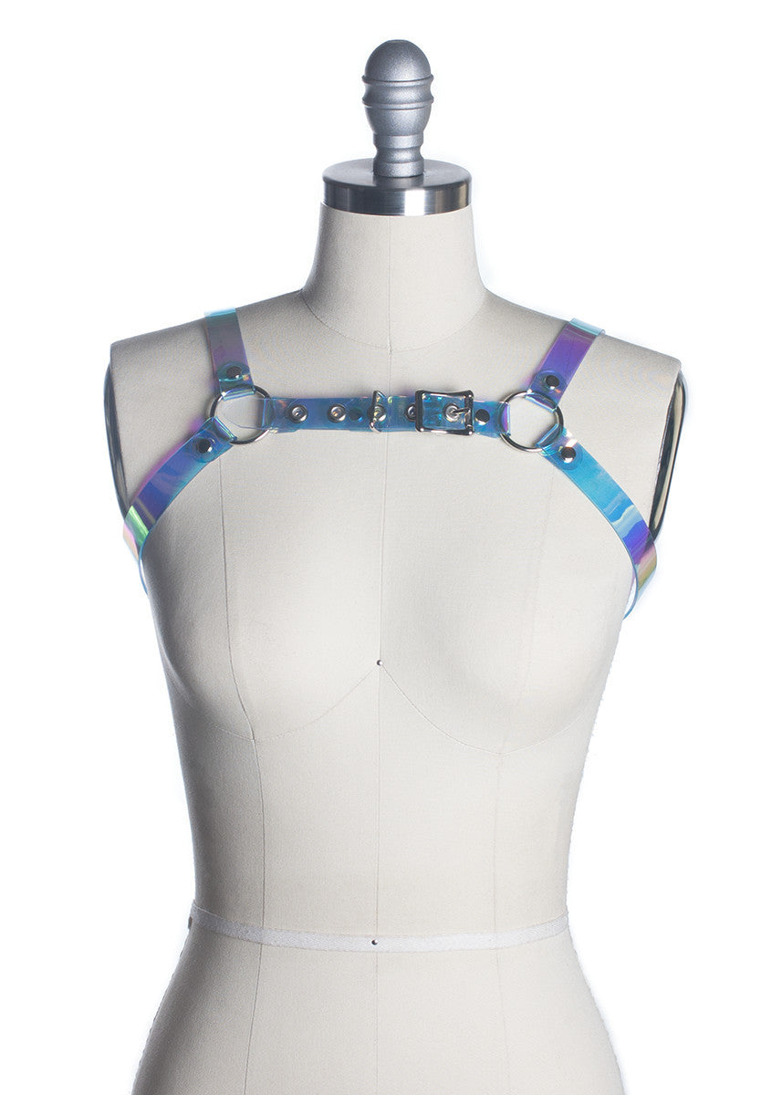 Cold Shoulder Holographic Harness