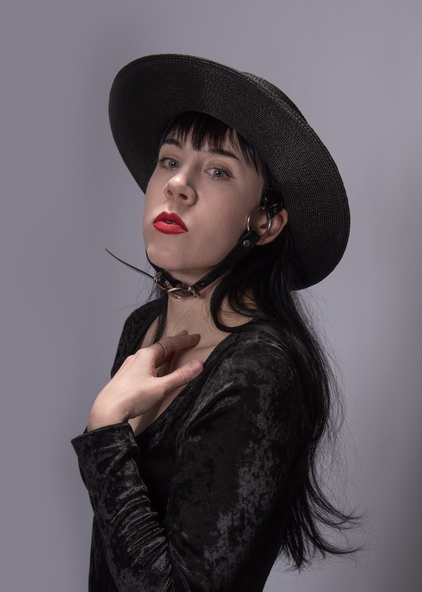 Lydia Harness Hat - Gold Hardware - Ready to Ship