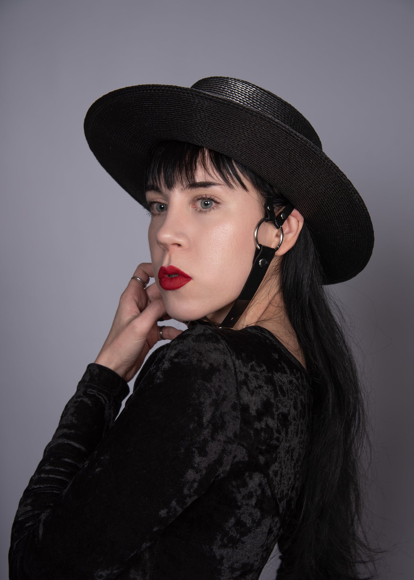 Lydia Harness Hat - Gold Hardware - Ready to Ship