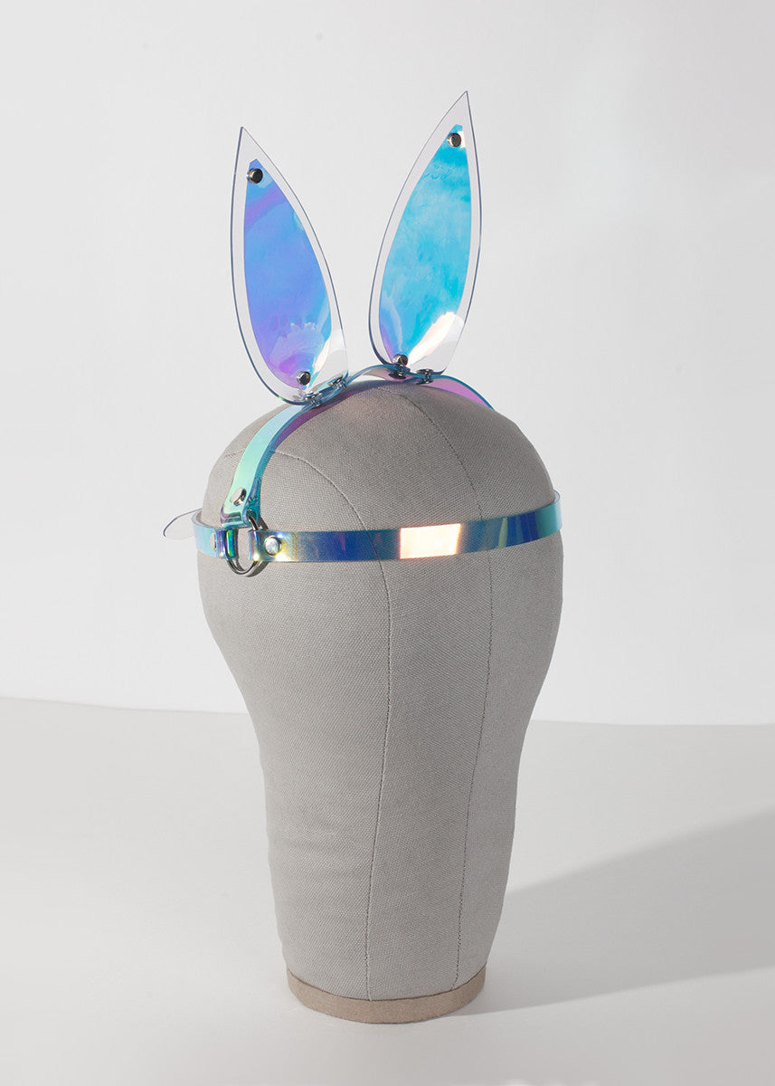 Holographic Bunny Ears Headpiece
