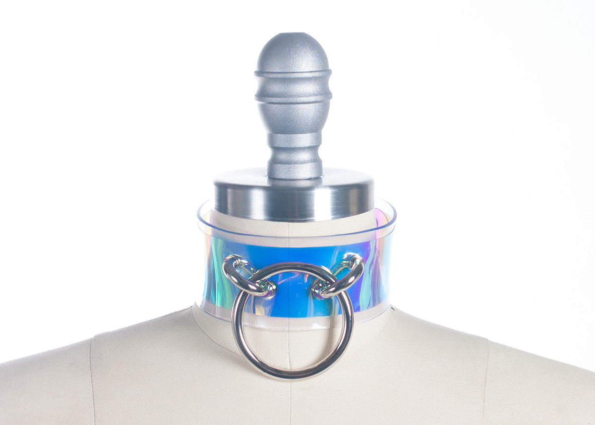 Extra Holographic Choker Collar