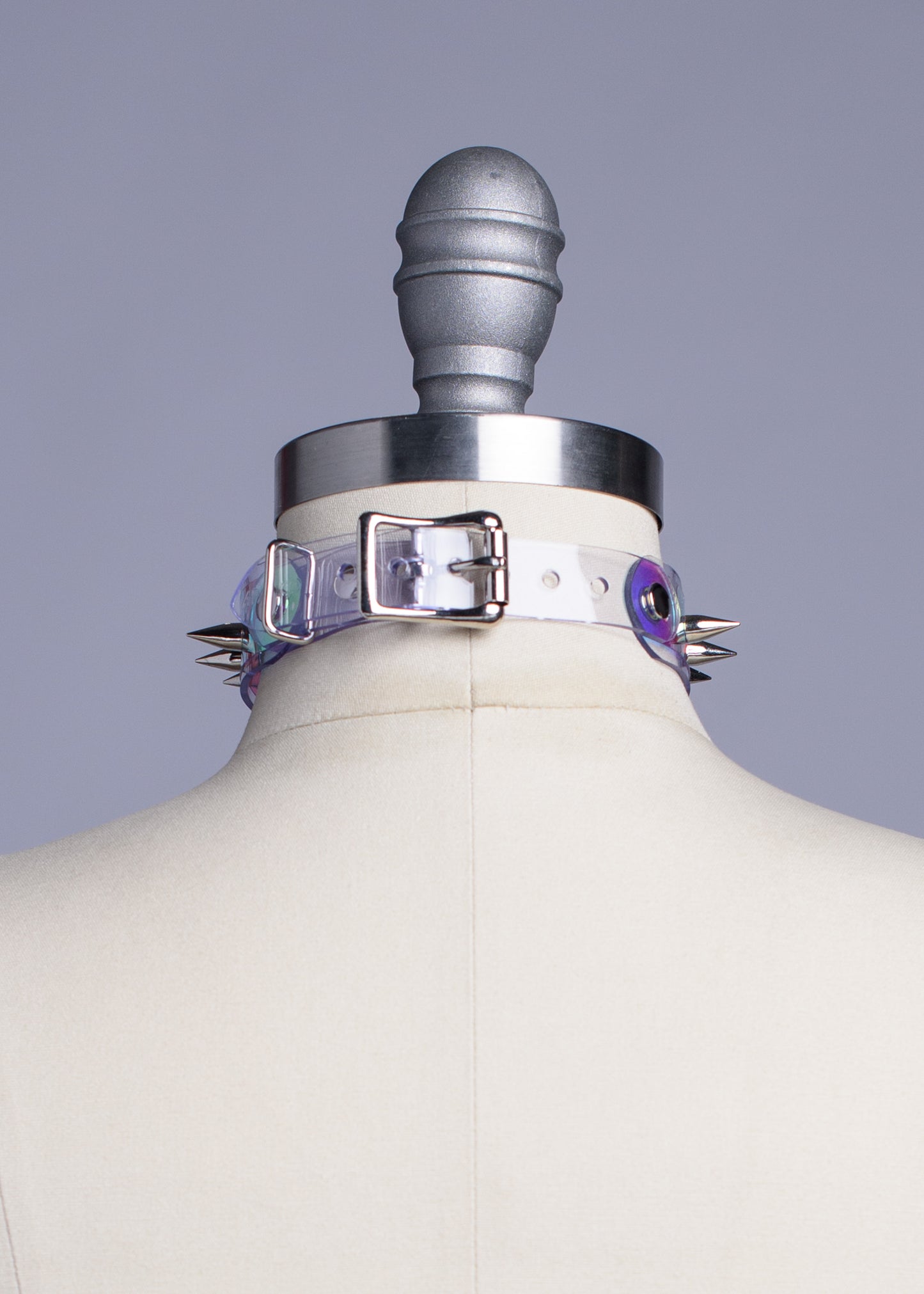 Ready to Ship - Spiked Iridescent Trouble Choker