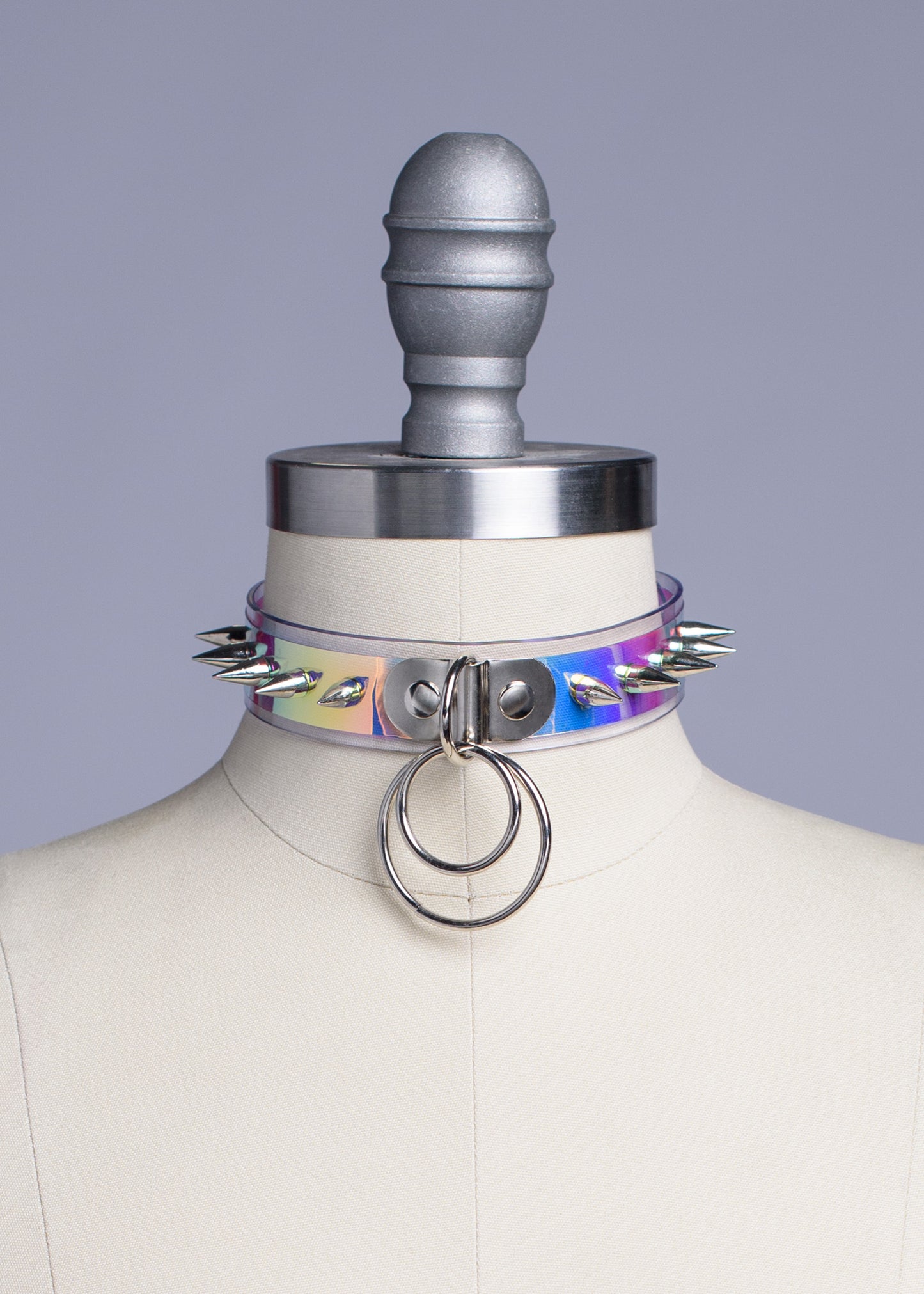 Ready to Ship - Spiked Iridescent Trouble Choker