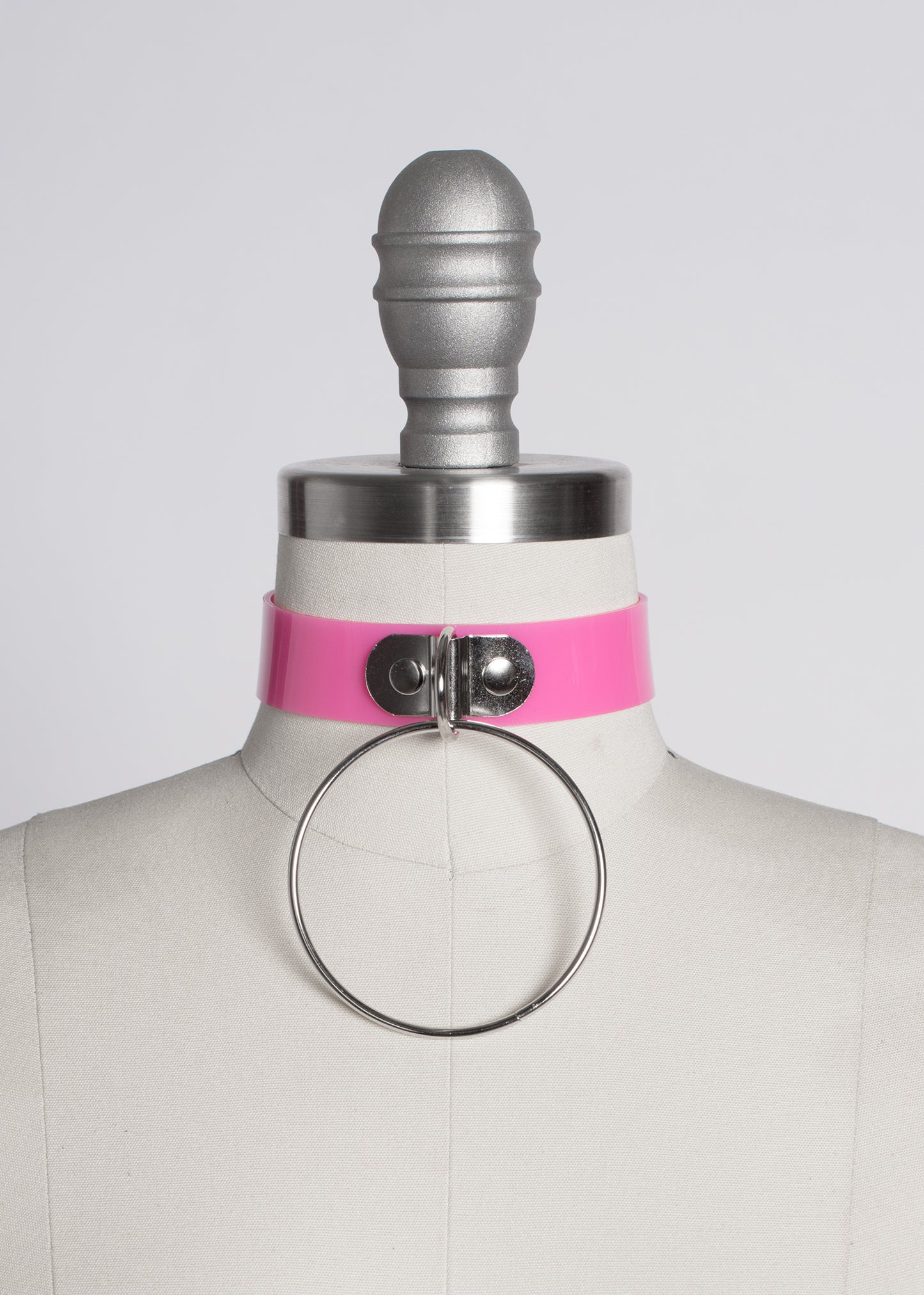 Pink O-Ring Choker Collar