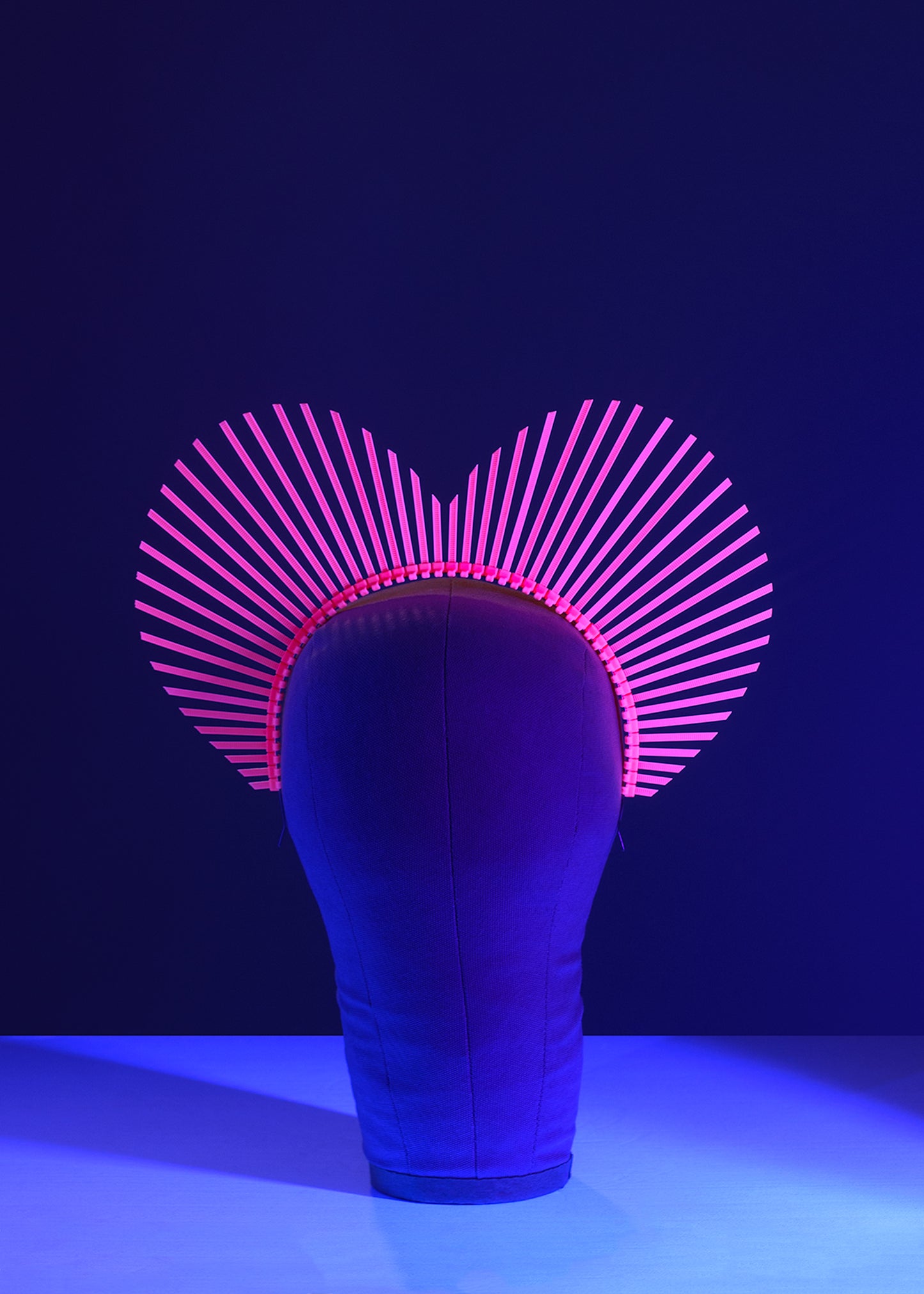 Neon Heart Shaped Halo Crown Headpiece