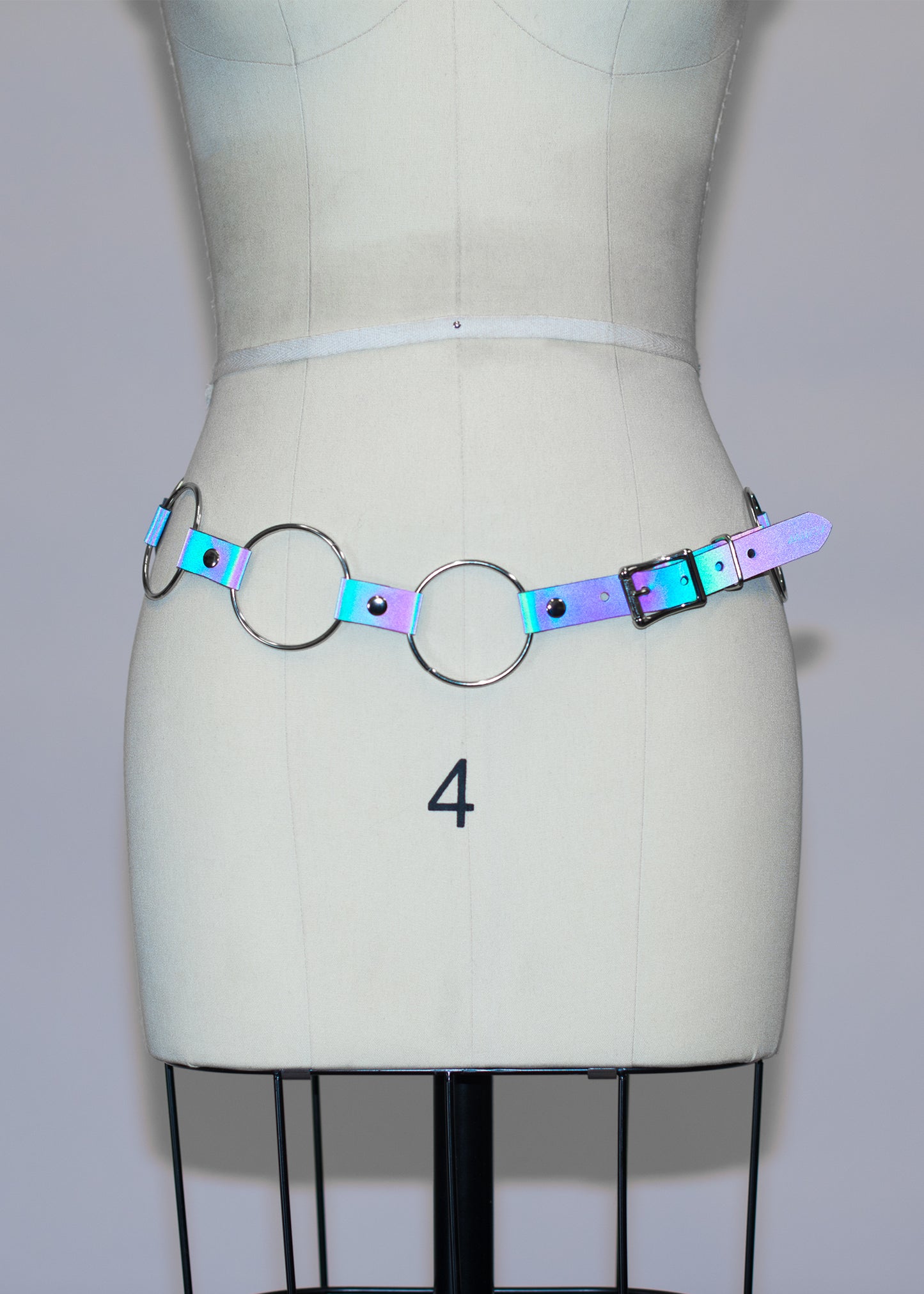 Reflective Rainbow Linked O-Ring Belt