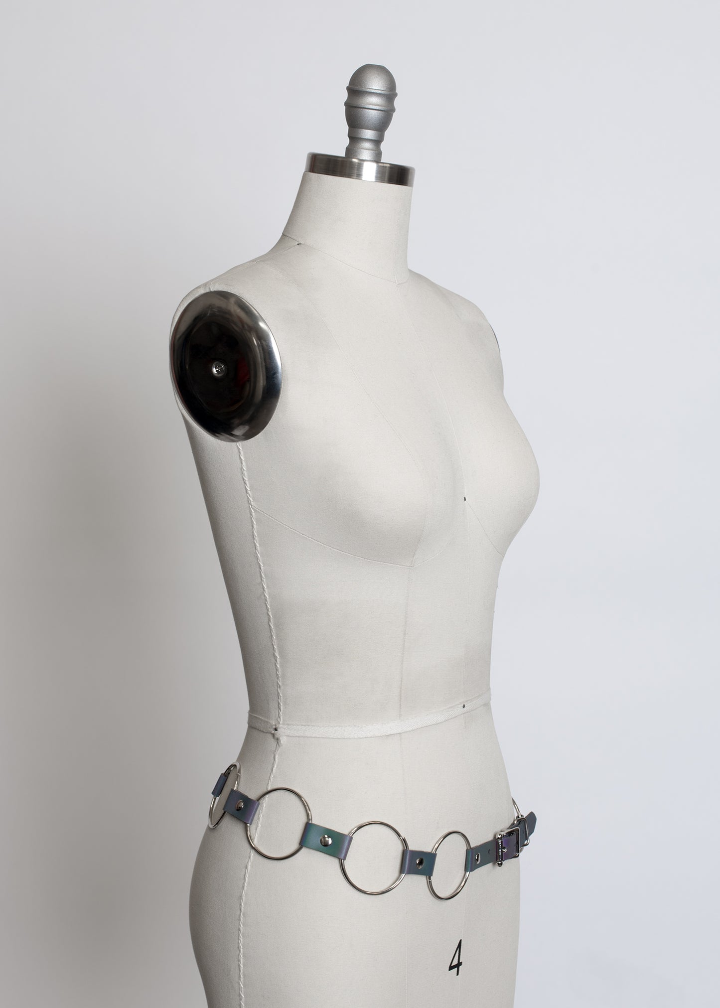 Reflective Rainbow Linked O-Ring Belt