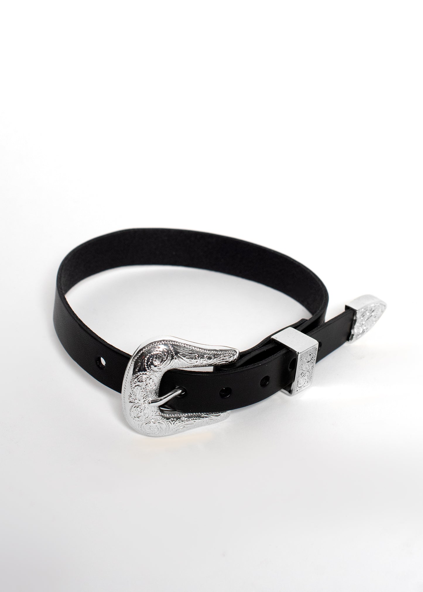 Western Buckle Choker Collar