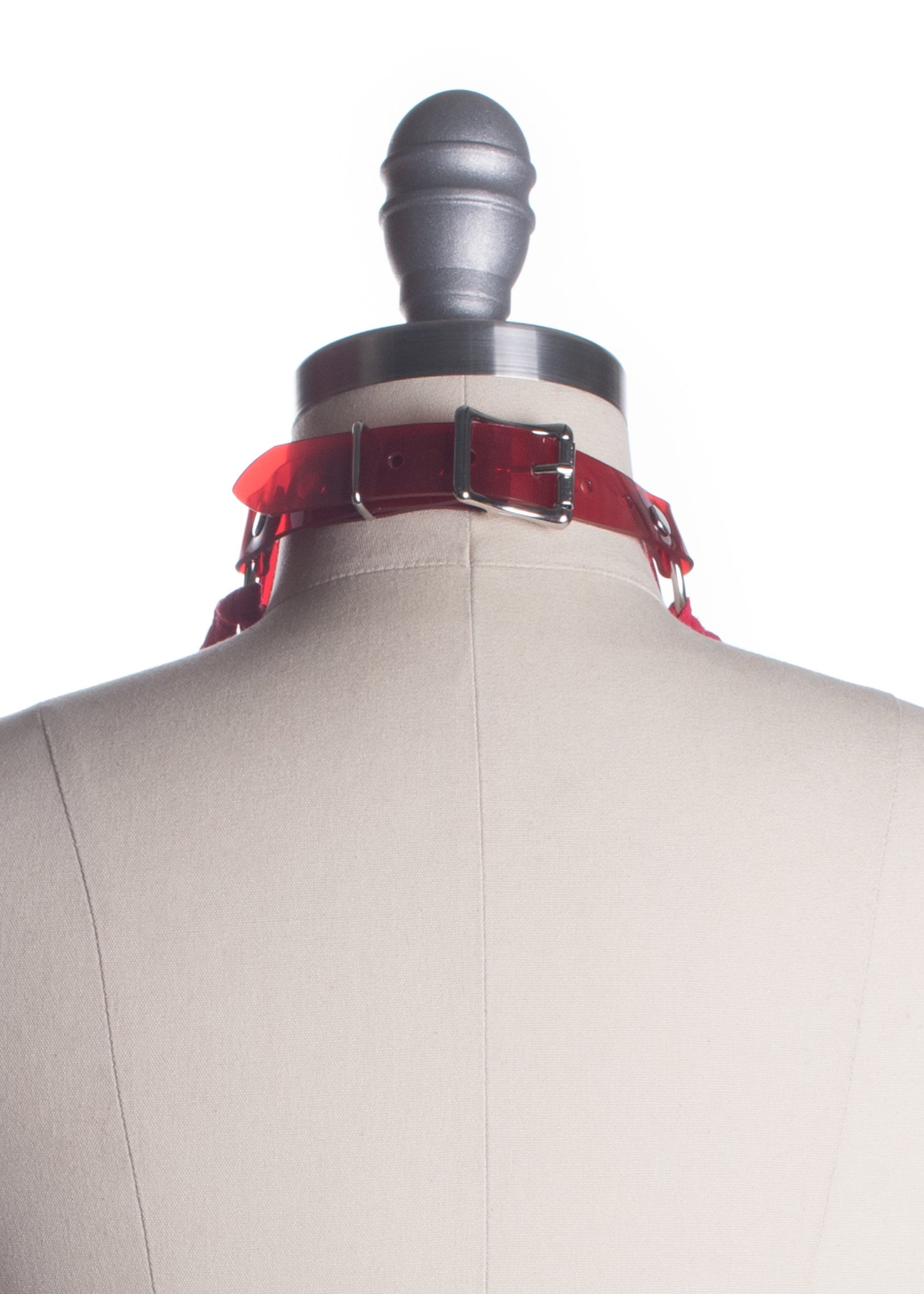 Red Wraith Fringe Collar Choker