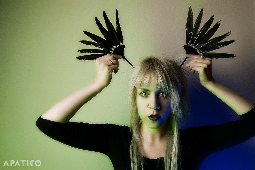 Maria Feather Hair Fans - APATICO - 4