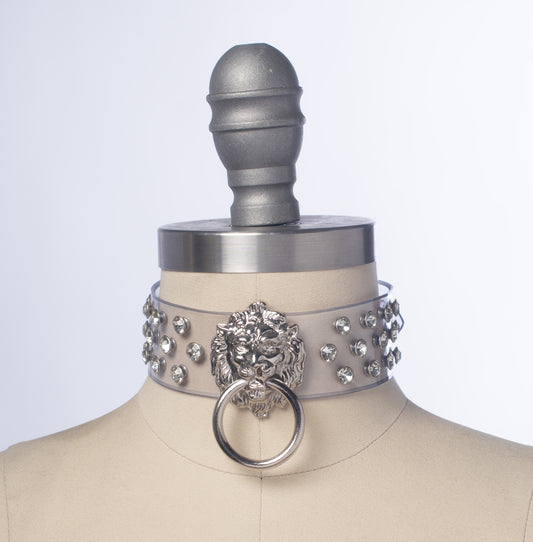 Crystal Leo Choker Collar