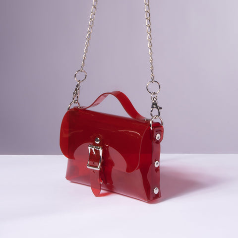 Mini Buckle Bag - Ready to Ship in Black PVC