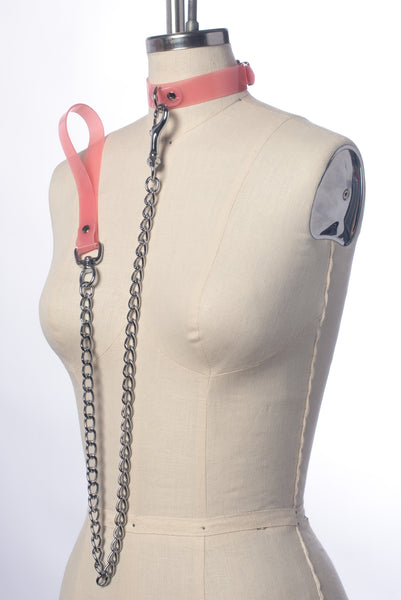 Pastel Chain Leash & Collar Set