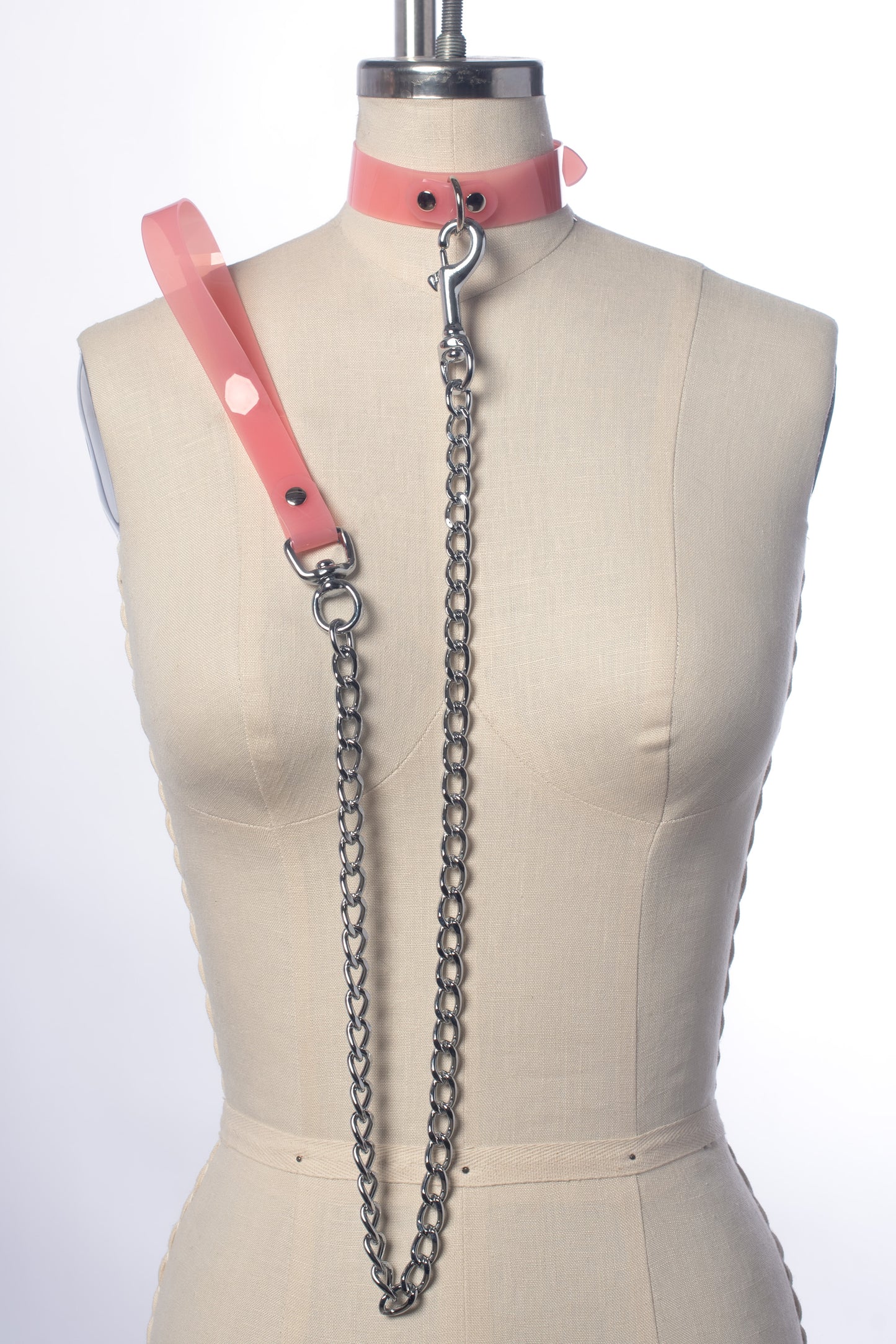 Pastel Chain Leash & Collar Set