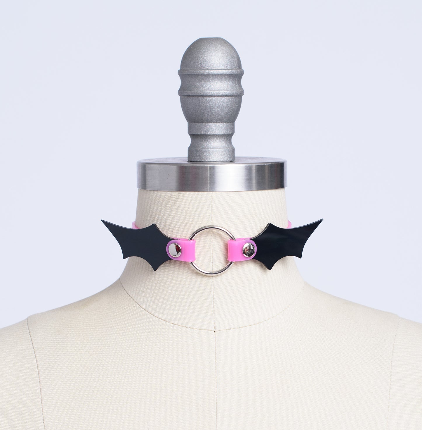 Ready to Ship - Bat Wing O Ring Choker Collar