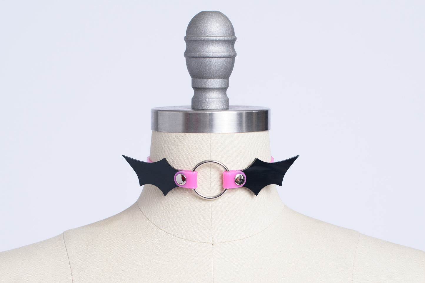 Ready to Ship - Bat Wing O Ring Choker Collar