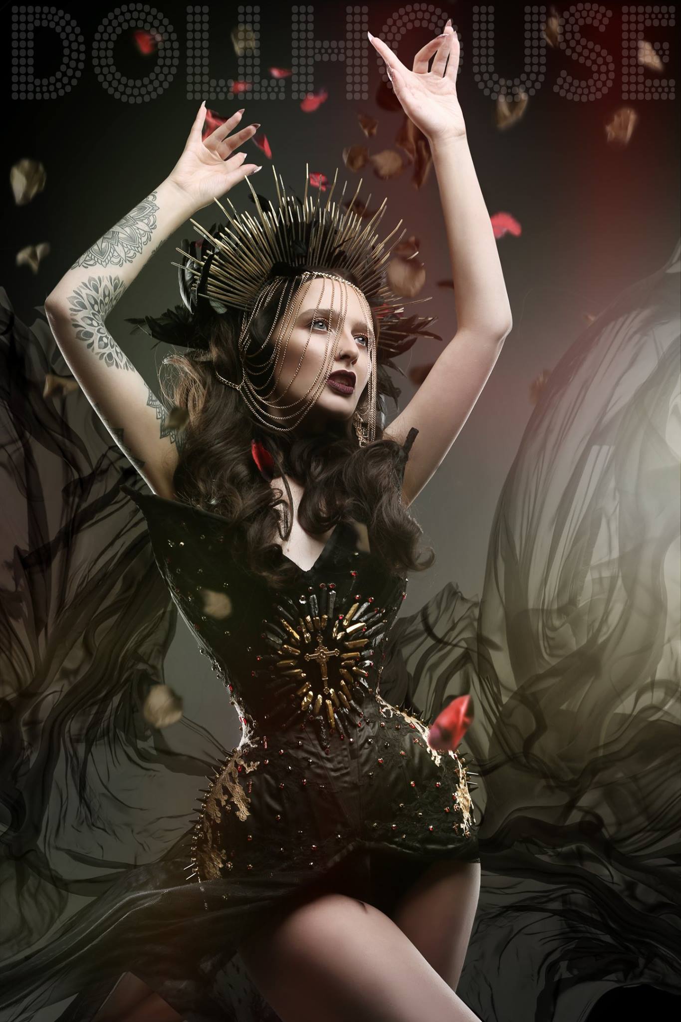 Phoenix Mary Halo Crown Headpiece
