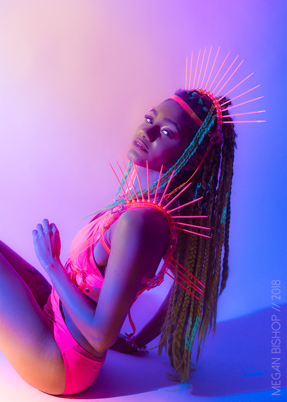 Neon Replicant Chest Harness