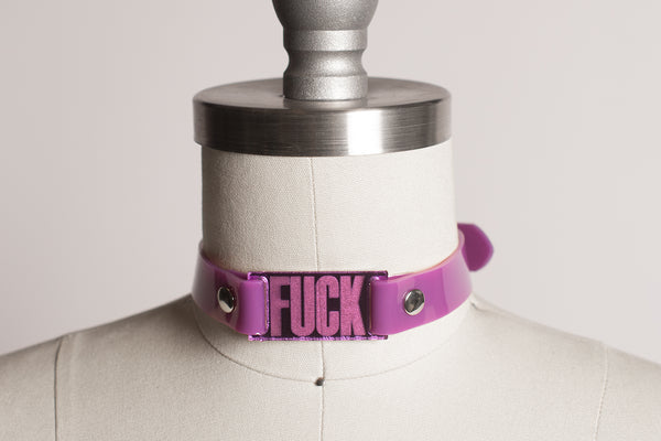 Fxxk Choker Purple