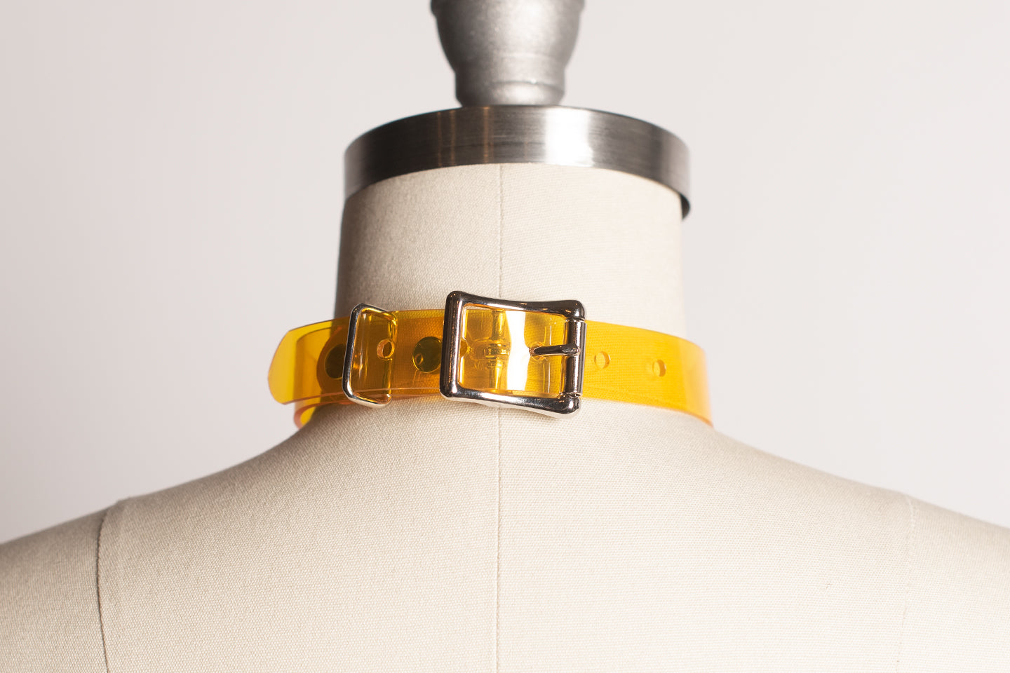 Fxxk Choker Transparent Yellow