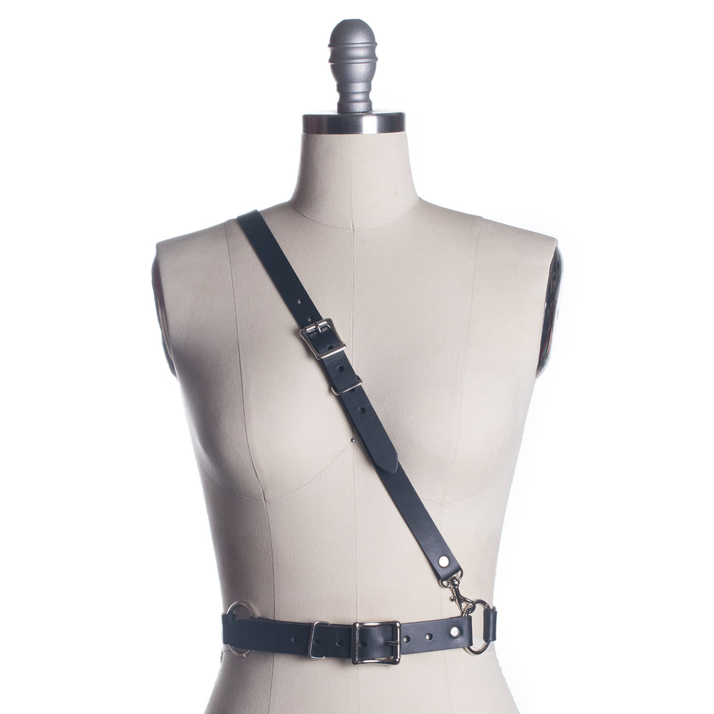 Apatico - Bandolier Harness - Black Leather - Clear PVC - FW2017