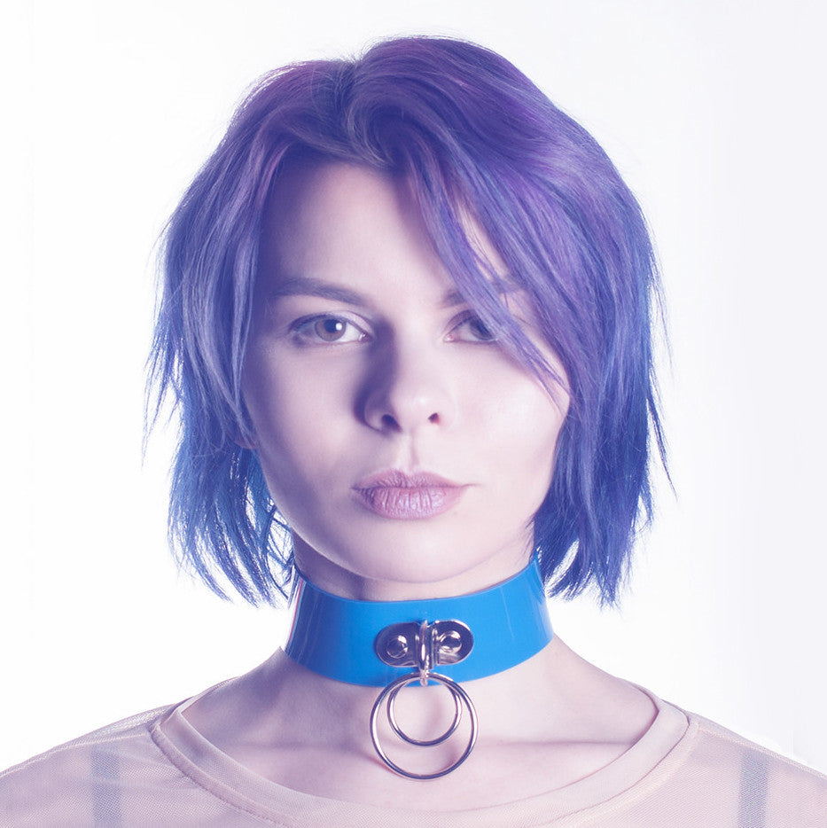 So Blue Choker Collar