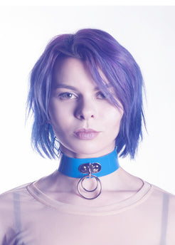 Apatico - Gothic Millinery & Harnesses - So Blue Collar Choker