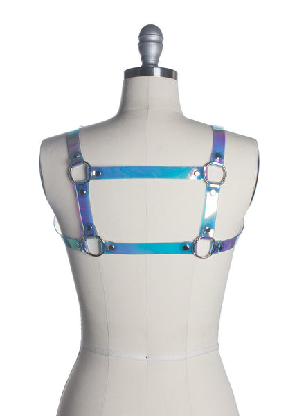 Cold Shoulder Holographic Harness