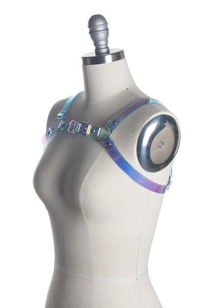 Cold Shoulder Holographic Harness