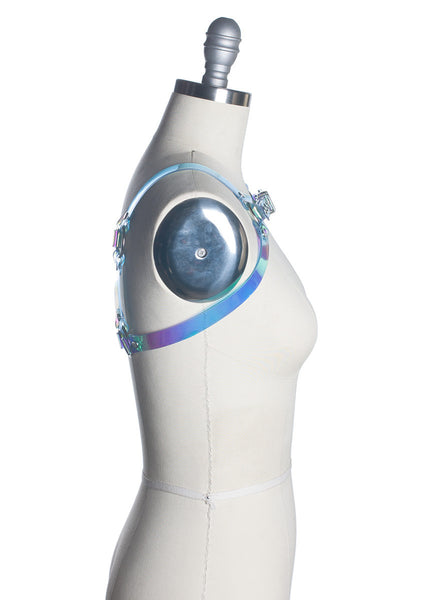 Cold Shoulder Holographic Harness