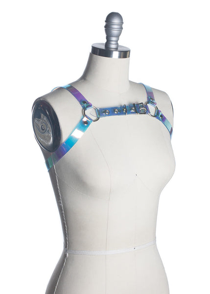 Cold Shoulder Holographic Harness