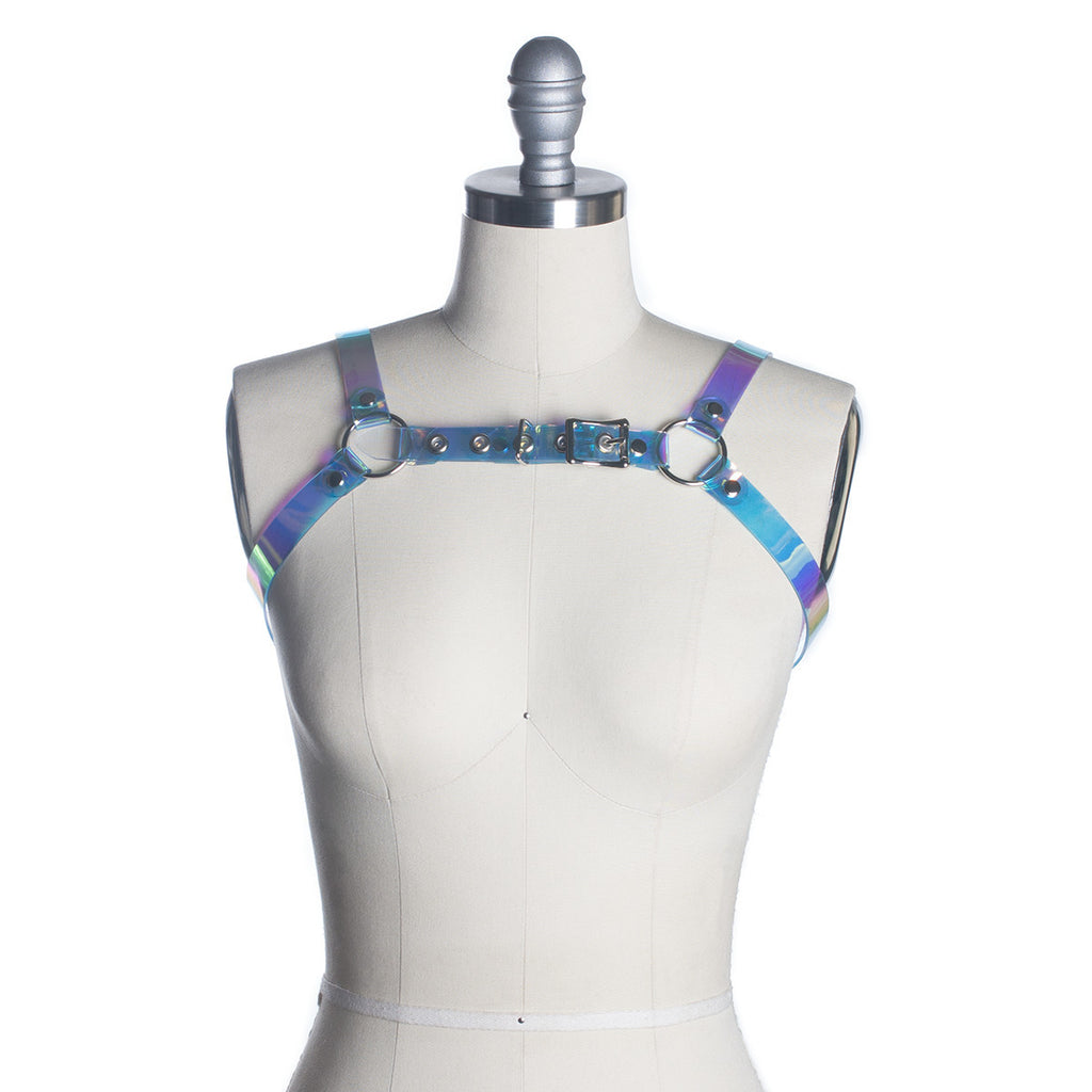 Cold Shoulder Holographic Harness