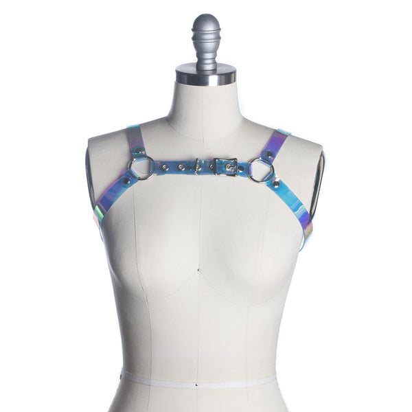 Cold Shoulder Holographic Harness