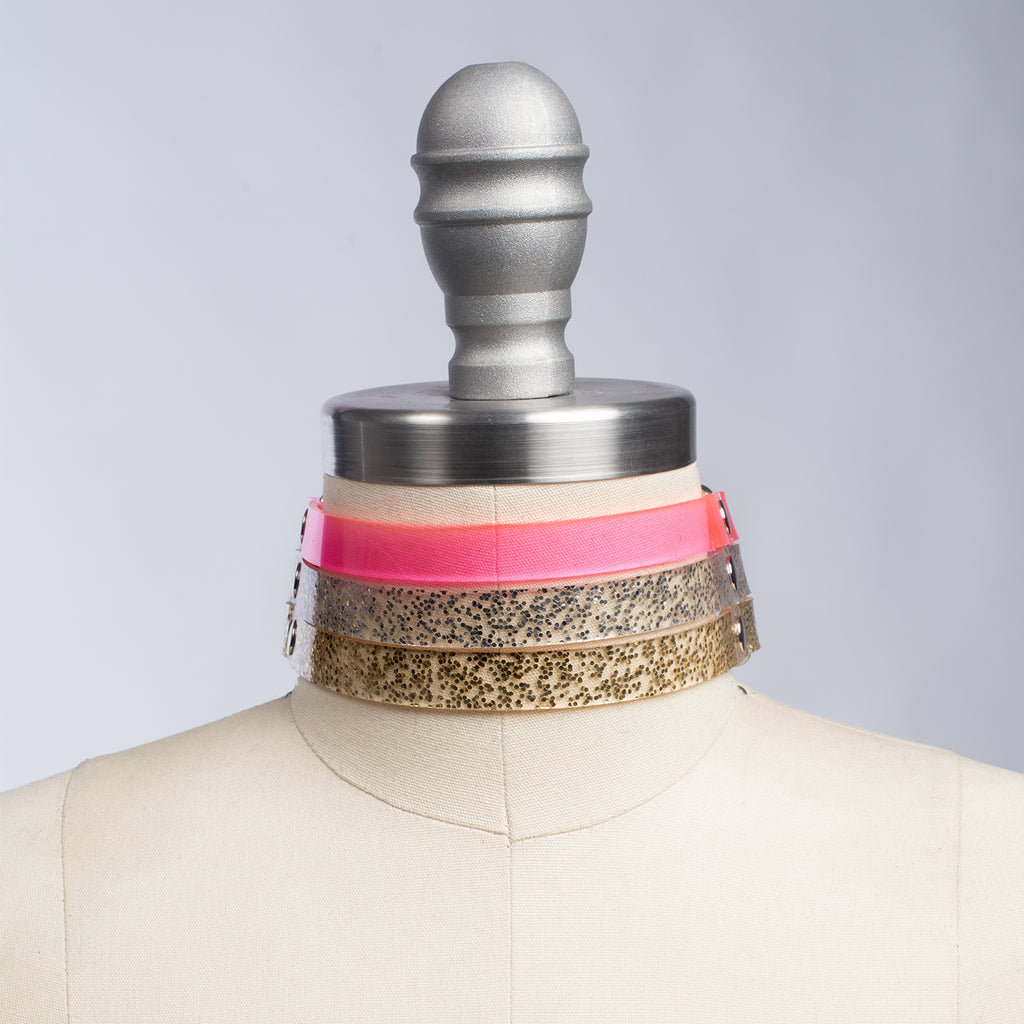 Colorblock Choker Collar