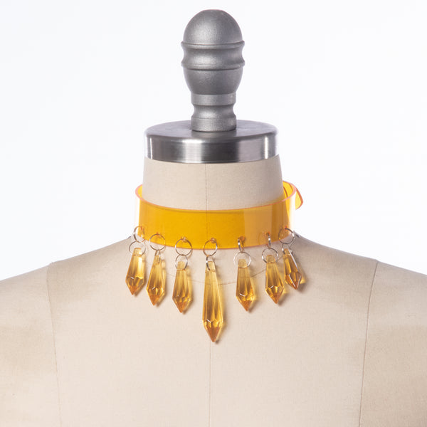 Crystal Drip Choker Collar