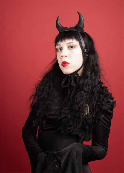 Devil Horns Harness Fascinator