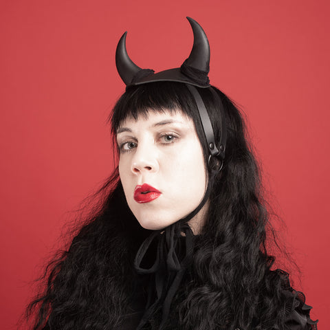 Devil Horns Harness Fascinator
