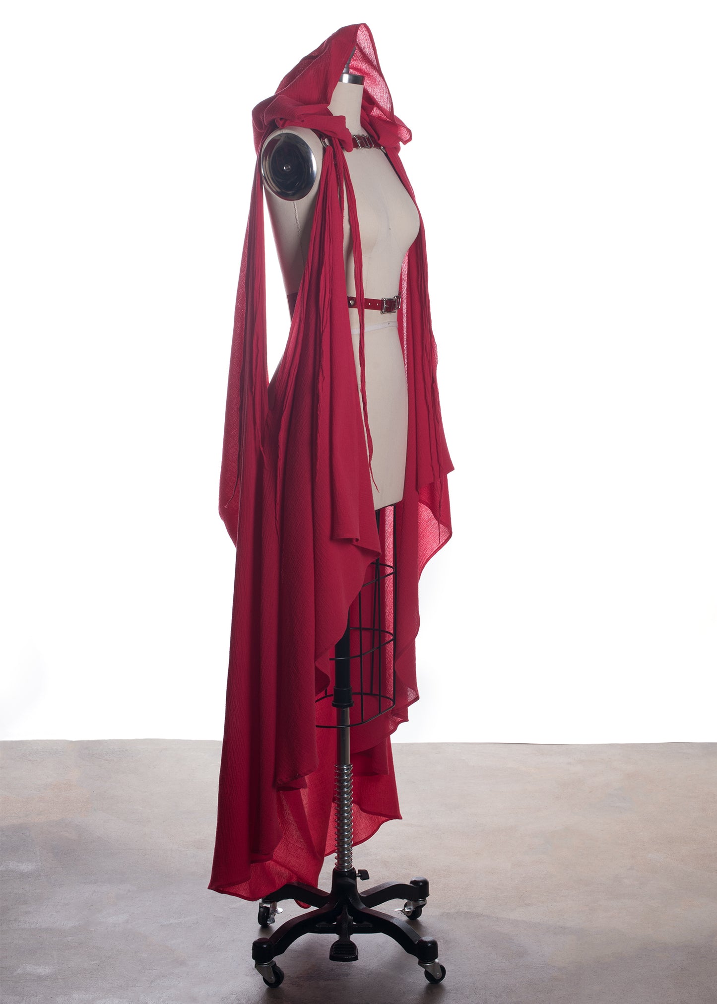 Red Draped Cape Harness