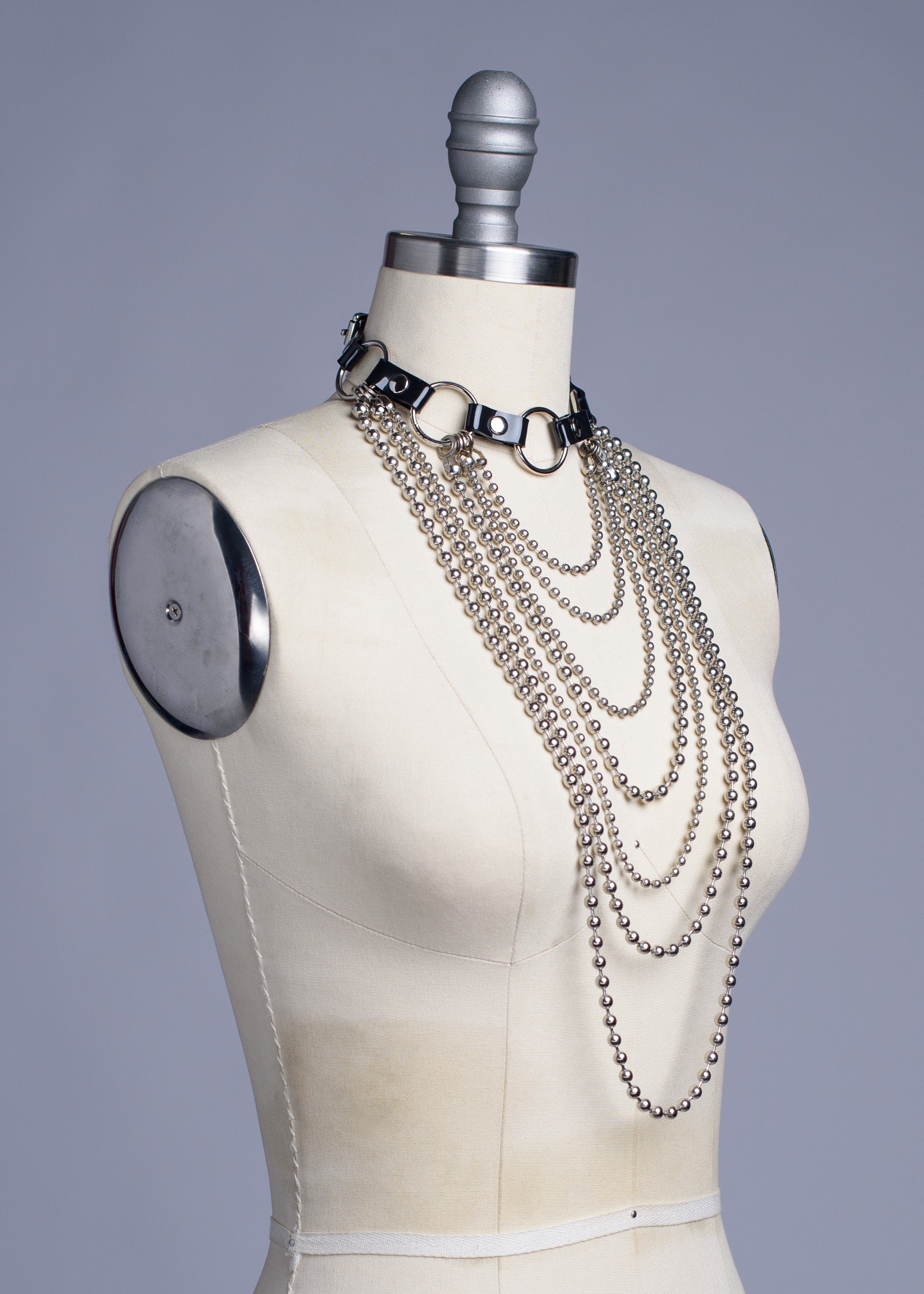 Apatico Empire Choker Collar Layered Ballchain Chain 90s