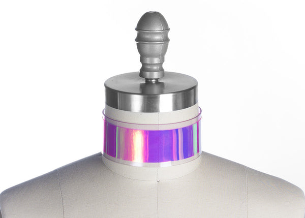 Fierce Holographic Choker Collar