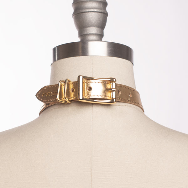 Metallic Oh Choker Collar