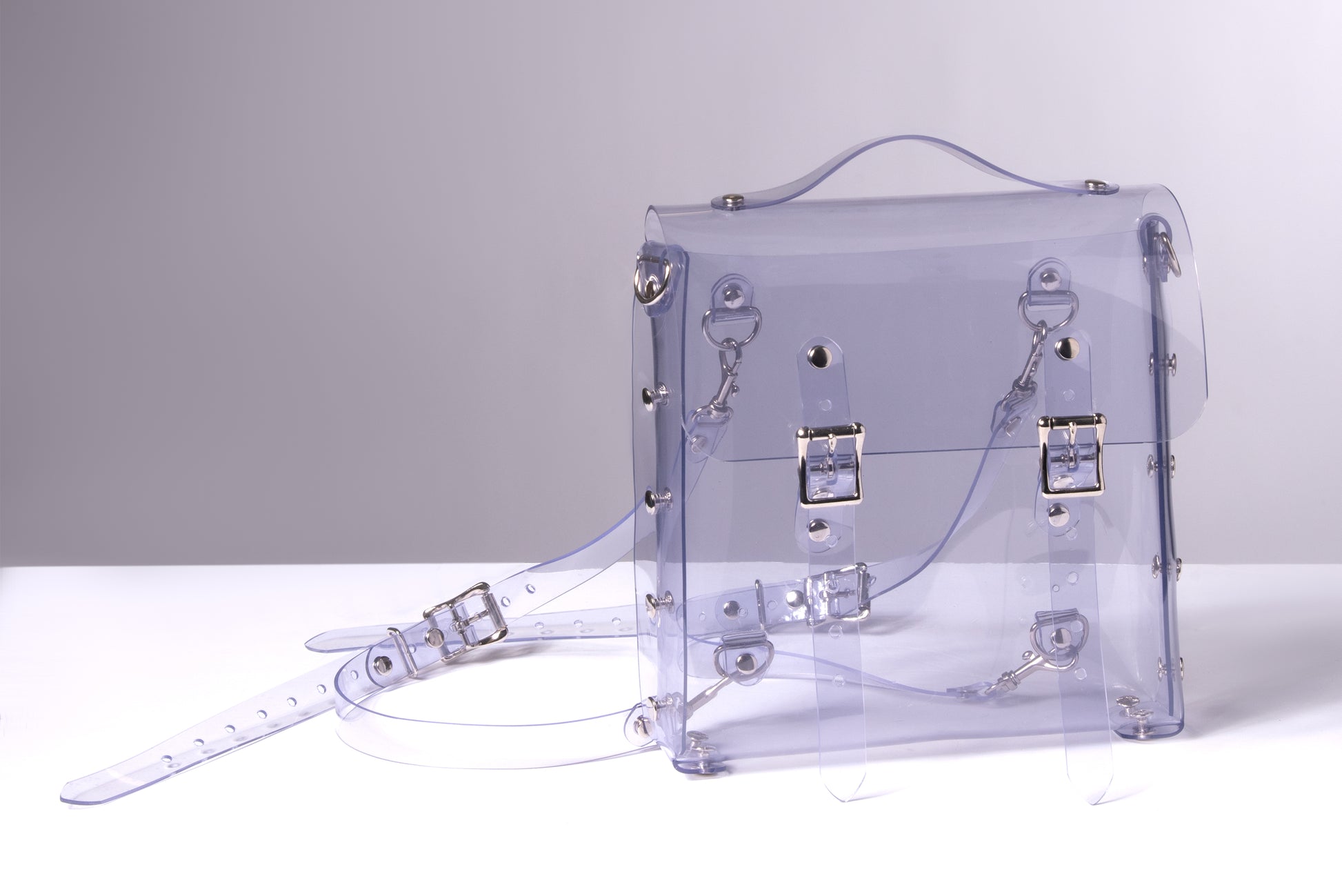 clear mini backpack purse Apatico - Clear Harness Mini Backpack Bag
