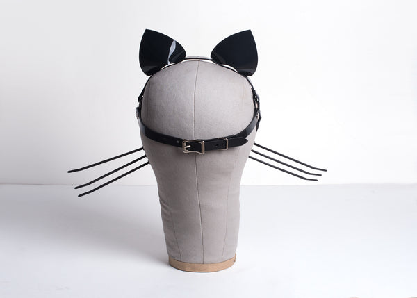 Harness Cat Ears & Whiskers Headpiece